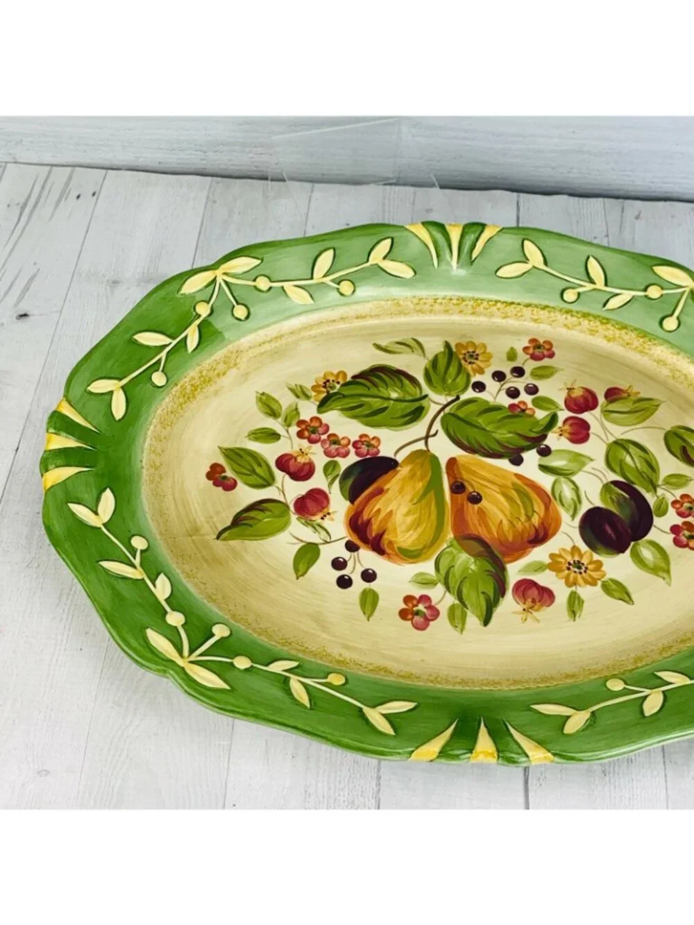 Certified International Pamela Gladding LA TOSCANA Stoneware Serving Platter